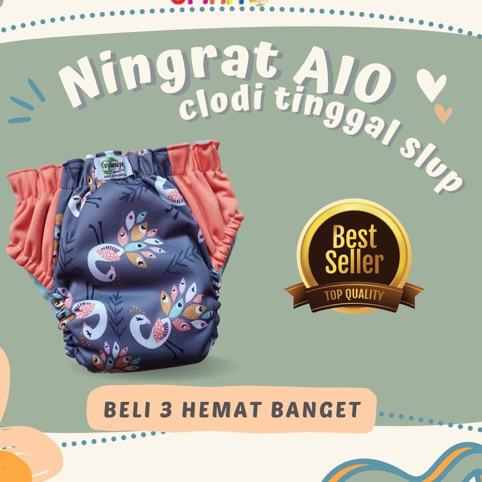 ۩ Popok Kain Bayi Clodi Ningrat AIO Reguler dan Jumbo Cloudy CLody ➽