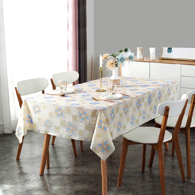 Taplak Meja Dekorasi Sultan Modern Premium Anti Air Lebaran C4W3 Transparan Bulat Catering Full Set 