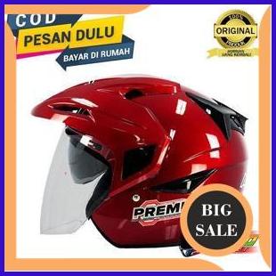 suku cadang HELM ASCA / ASCA PREMIER SOLID ROYAL RED METALIC / ASCA PREMIER DOUBLE VISOR / HELM SNI