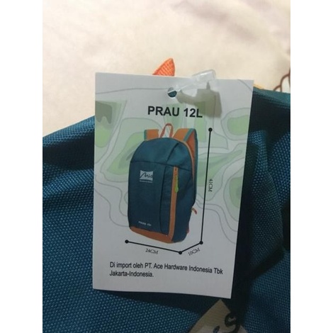 Tas Ransel Pria Tas Punggung Pria & Wanita, Tas Backpack Prau 12 L - Ungu, 12 L(H3J6) tas punggung p