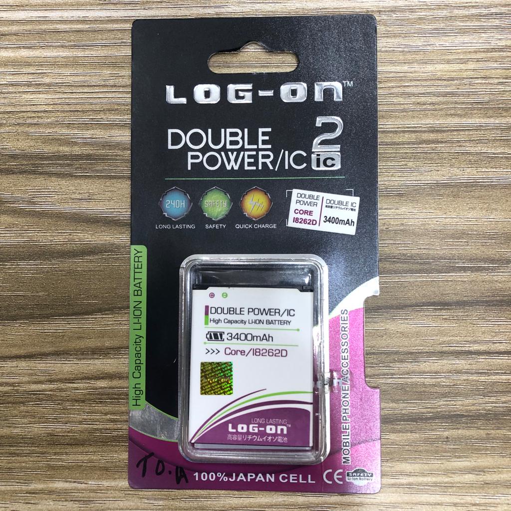 BATERAI LOG ON DOUBLE POWER SAMSUNG CORE i8260 i8262