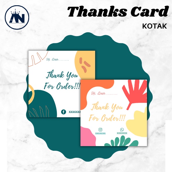 

THANK YOU CARD/ KARTU TERIMAKASIH/ KARTU NAMA (BISA CUSTOM)/ terbaru 2021