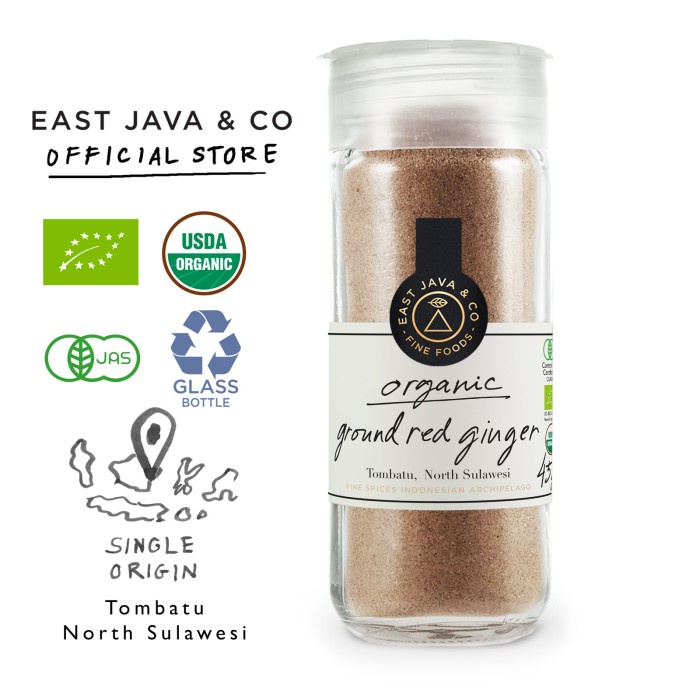 

East Java & Co Organic Ground Red Ginger-45g(Jahe Merah Bubuk Organik)