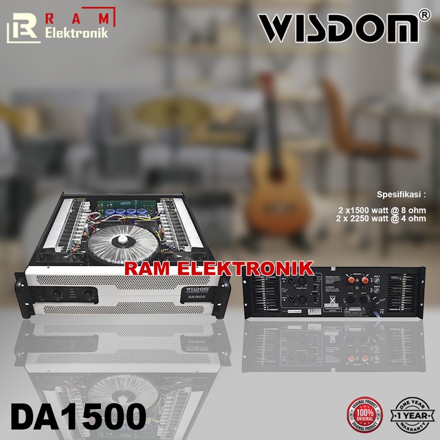 Power Amplifier WISDOM DA1500 / DA-1500 Class H 2 Channel Original