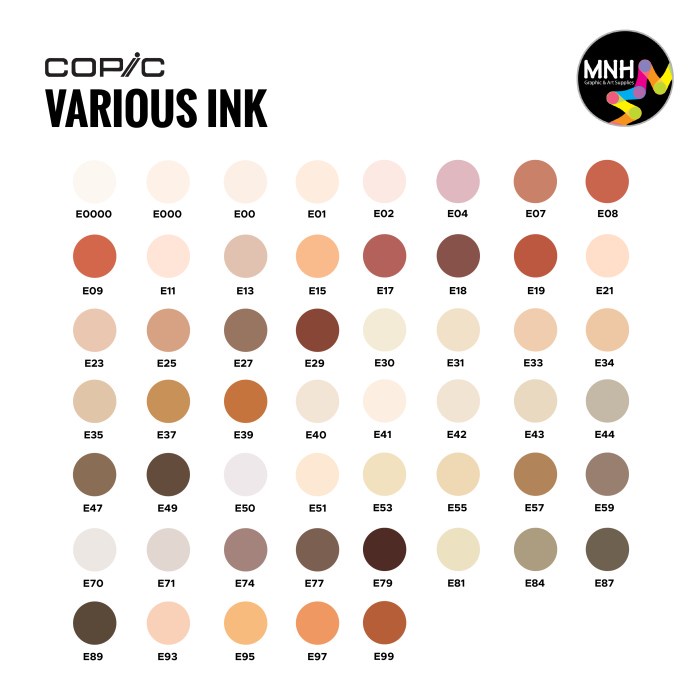 

Refill Spidol Copic Vrs Ink Earth Series E25