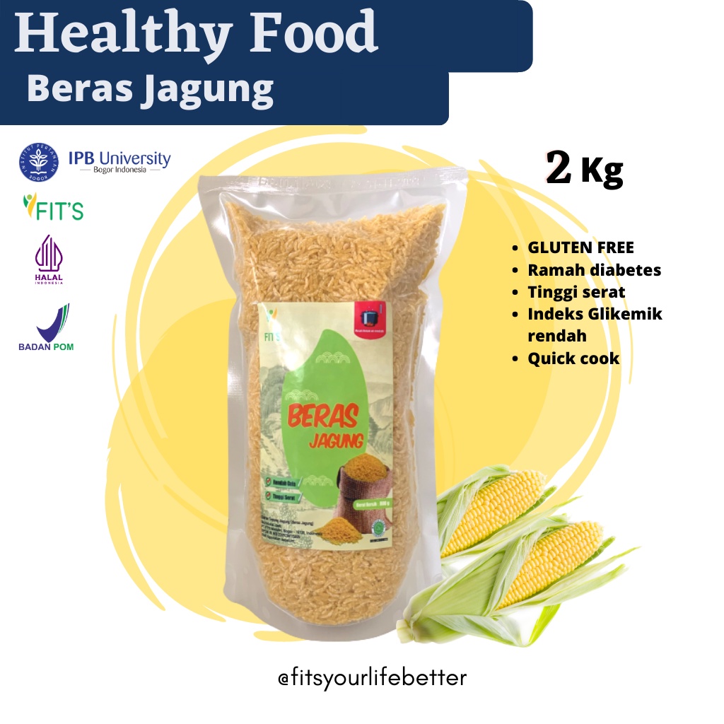 

Beras Analog Jagung FITS Rendah Gula cocok untuk Diabetes 2Kg