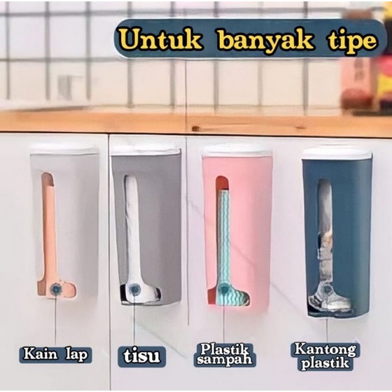 BB7 - Dispenser Tempat Kantong Plastik / Tempat Kantong Kresek Penyimpanan Plastik