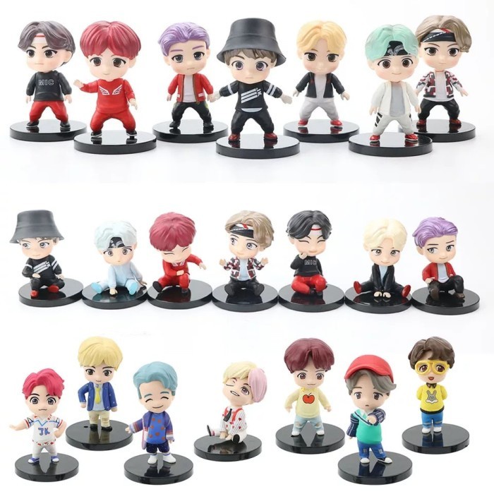 Figure Action Figure Bts Set Isi 7 Pcs