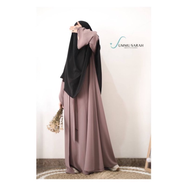 (PRELOVED) Abaya Hawa ABU ZINK sz M by Ummu Sarah