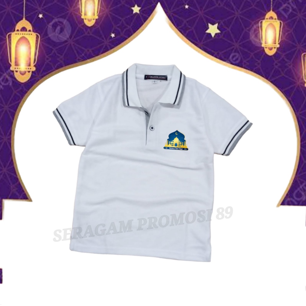 Atasan Kaos Lebaran Idul Fitri Anak Laki-Laki Perempuan Unisex 3tahun-11tahun/Kaos Hari Raya anak_anak