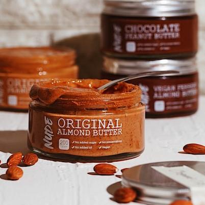 

♤ NUDE Original Almond Butter Unsweetened 200g - Natural Vegan Spread Keto Friendly ❋