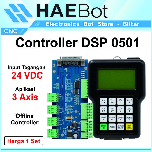 [HAEBOT] DSP 0501 0501HDDC Controller Kontroler Offline CNC 3 Axis USB Controler Mesin Router Laser CO2 Tanpa Computer