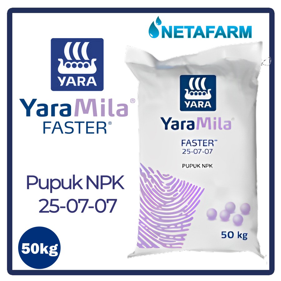 Pupuk NPK 25-07-07 YARAMILA FASTER Zak 50kg