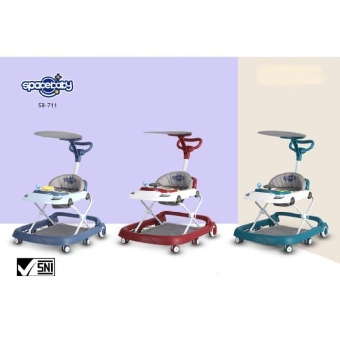 Spacebaby SB711 Baby Walker 3in1 - Kereta Bayi