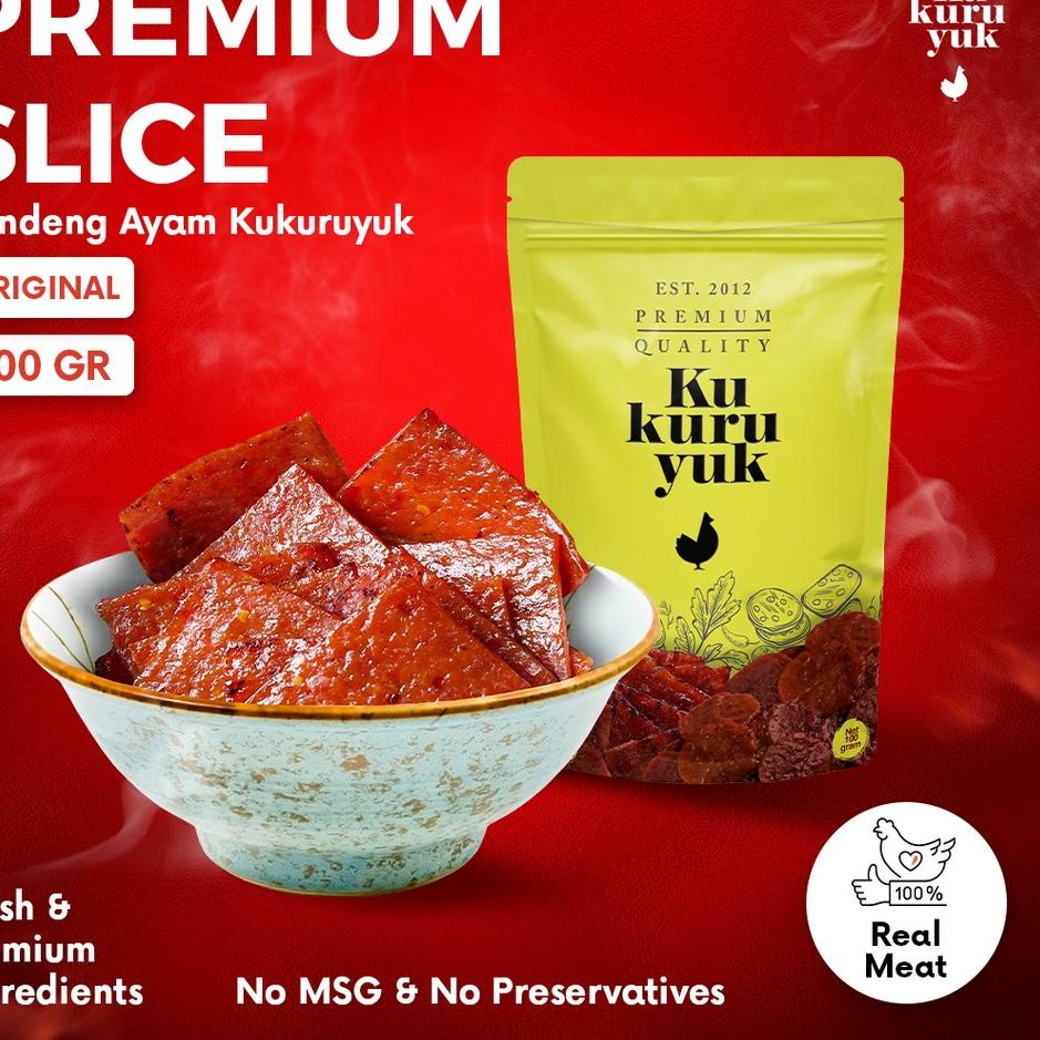 

♧ [PREMIUM] Dendeng Ayam Kukuruyuk Makanan Siap Saji - 100 Gram ♫