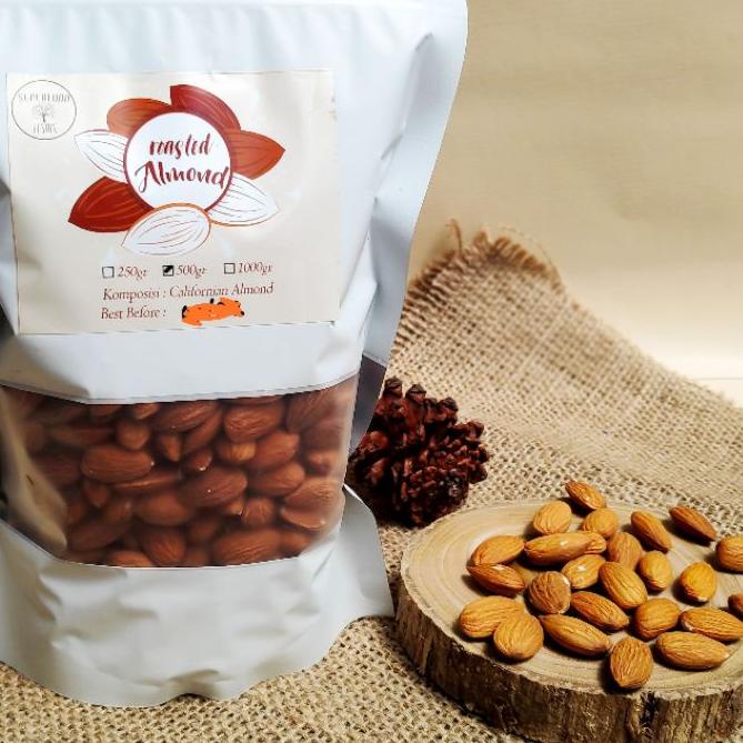 

✶ ROASTED ALMOND 500GR / ALMOND PANGGANG ♙