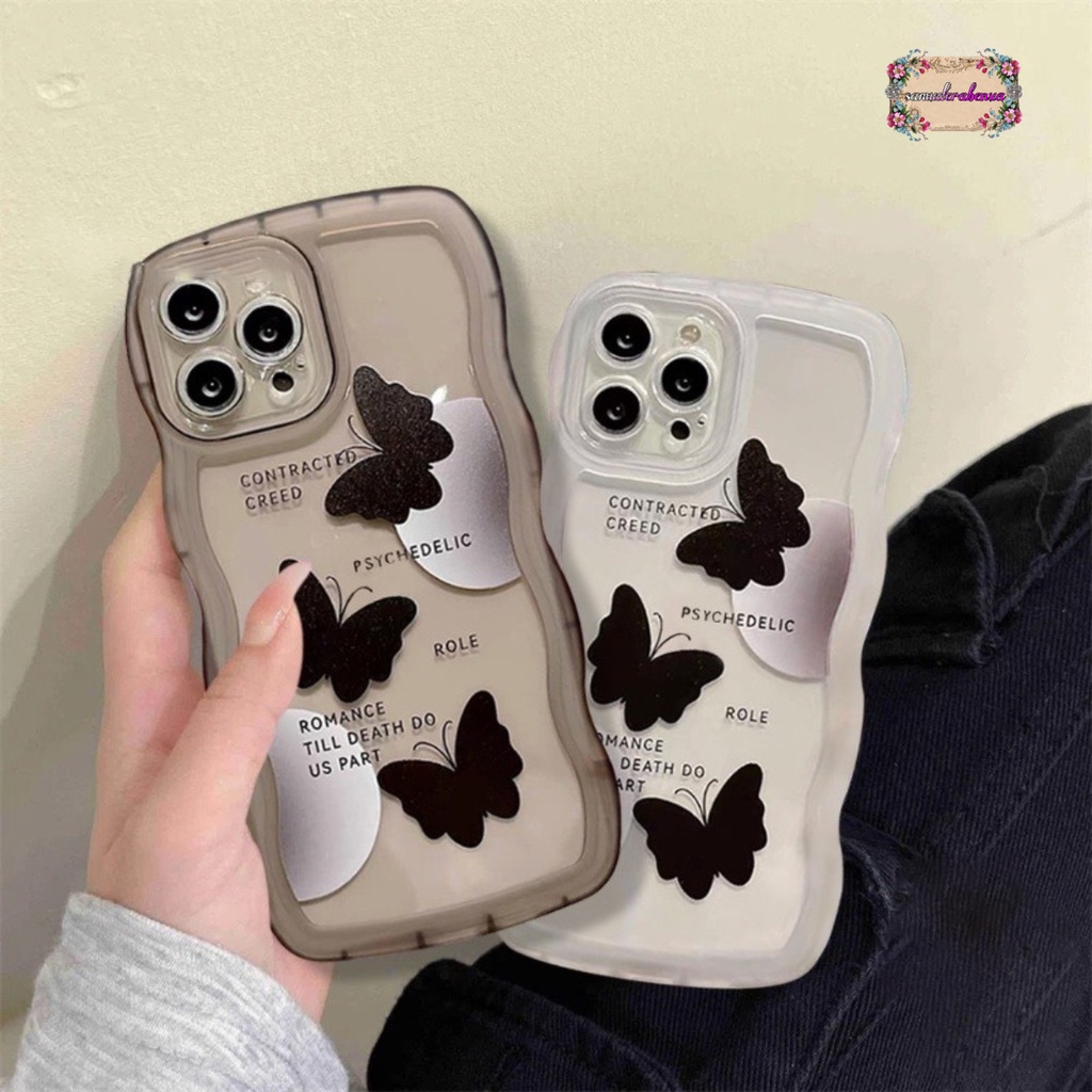 SS144 SOFTCASE SILIKON MOTIF KUPU KUPU HITAM FOR OPPO A8 A31 A83 F1S A59 F5 F5 YOUTH F7 F7 PRO F11 F11 PRO RENO 8T 4 4F F17 PRO 5 5F A94 F19 PRO 6 7 RENO 8T 8 7Z 8Z A96 8 9 PRO SB4875