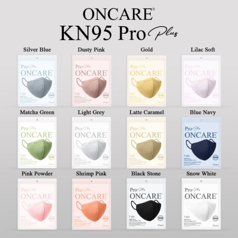 MASKER KN95 PRO PLUS ONCARE WARNA ISI 10 LEMBAR