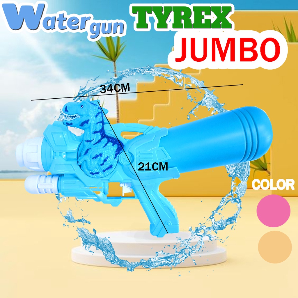 Mainan Anak Tembak-Tembakan Air/ Mainan Pistol Air Tirex Dino/ Water Gun