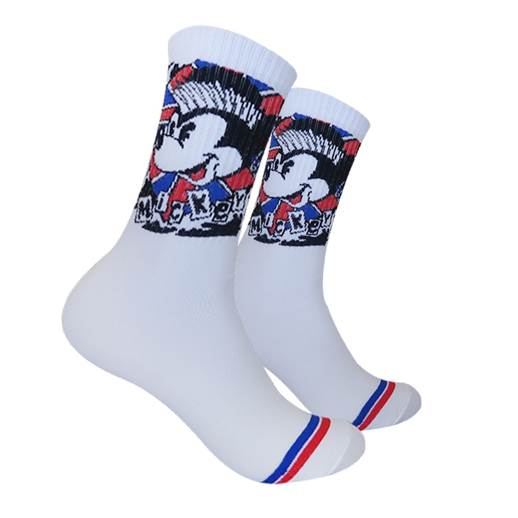 Kaos Kaki Motif Punk Mickey No K98