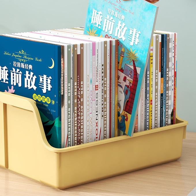 ➳ Greenland Rak Buku Plastik Foldable Desktop Box Rak Box File Kotak Penyimpanan Buku Alat Tulis Ser