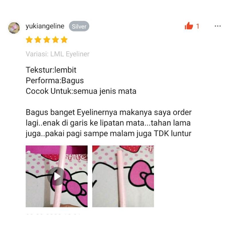 EYELINER LAMEILA PINK | FINE BRUSH HEAD EYE LINER