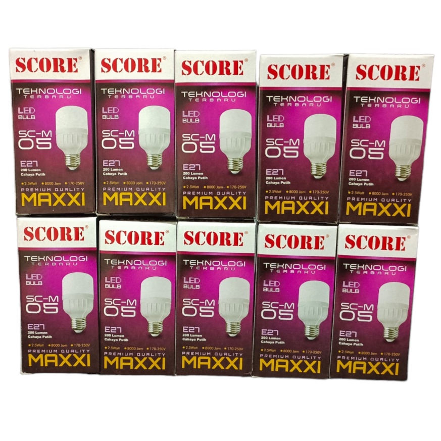 Paket 10 Pcs SCORE Maxxi Lampu LED Capsule 5 Watt