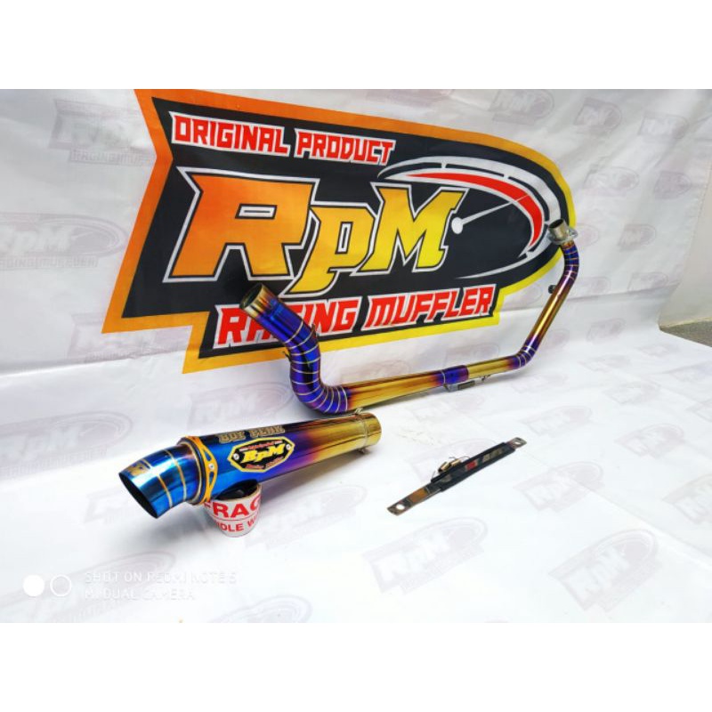 Knalpot Racing Original RPM Bluegold Kerucut Cb150r - Cbr150r