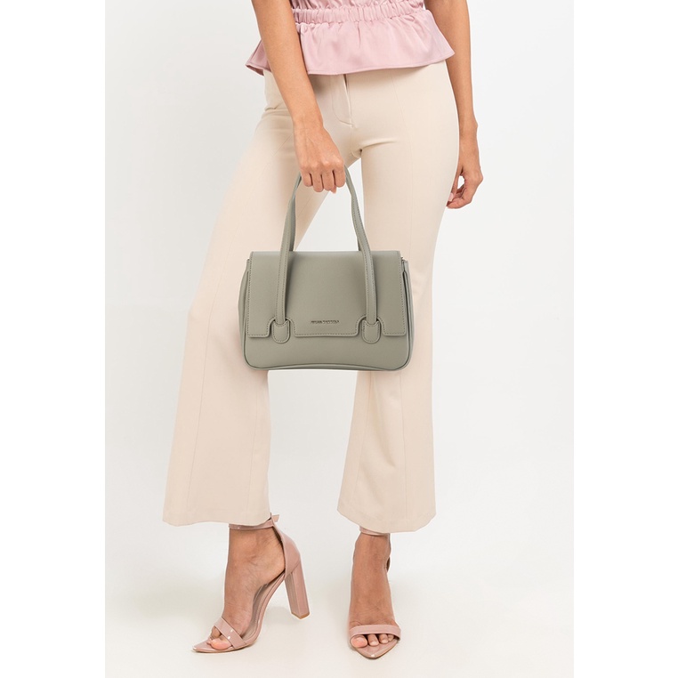 Tas Selempang Hush Puppies Original Warna abu Sandang Dinner Sporty Branded Boi Satchel (M) Wanita W