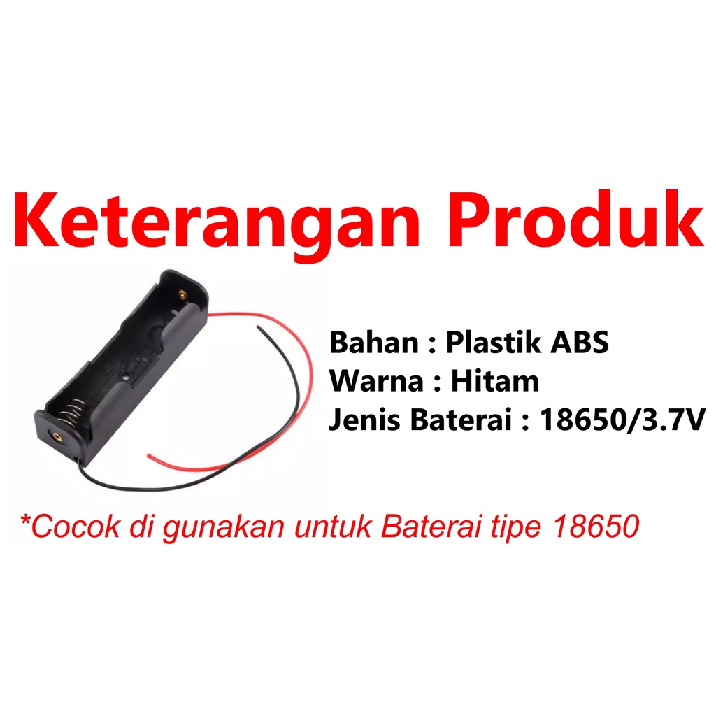 [HAEBOT] Battery Case Casing Baterai 18650 Batere Box Slot Holder Socket Kotak Wadah Power Bank Mini Rumah Holder Pegangan Rumahan