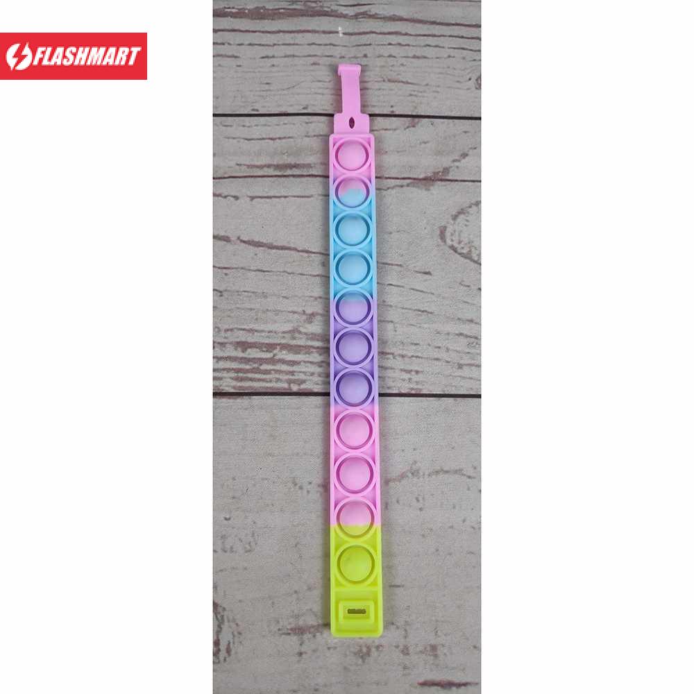 Flashmart Mainan Anak Push Pop It Bubble Sensory Toy Bracelet - N436