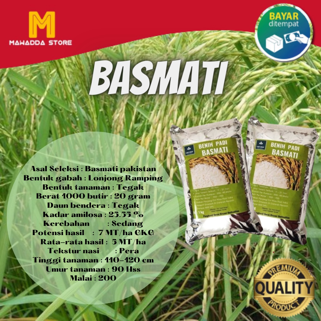 

Padi Unggul Beras Basmati Keasan 1KG