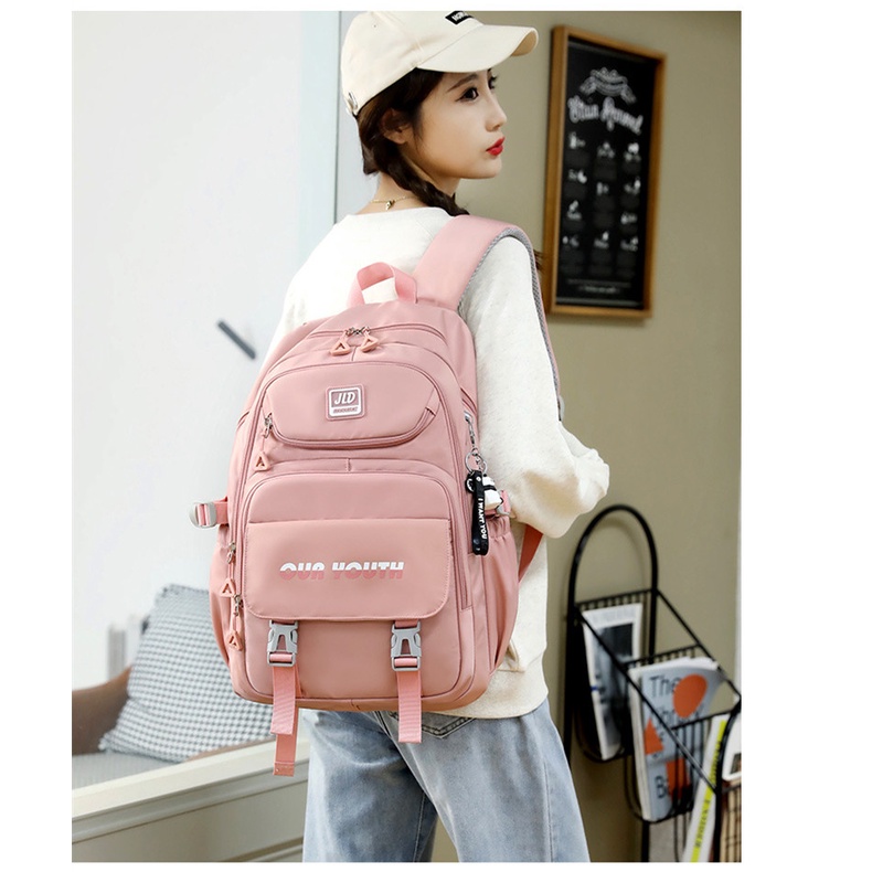 Rayhana - Tas Sekolah Anak Perempuan SD SMP SMA Traveling Bag Fashion Bag Ransel Our Youth