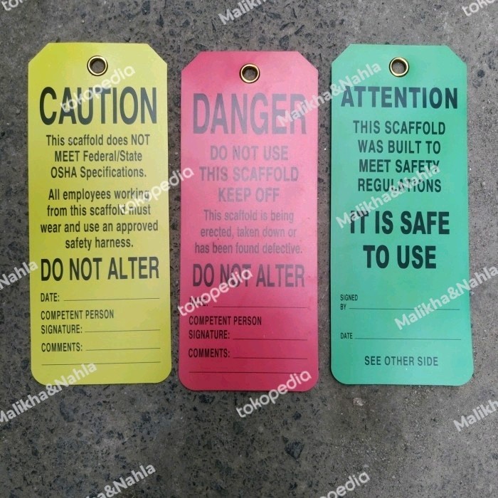 

:0:0:0] Heavyduty Scaffolding Tag Danger