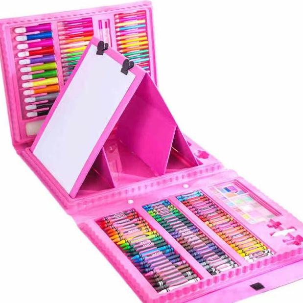 

[ART. 44449] Crayon Anak Pengasah 208pcs Set Alat Menggambar Melukis Anak-anak Crayon Cat Air Pensil