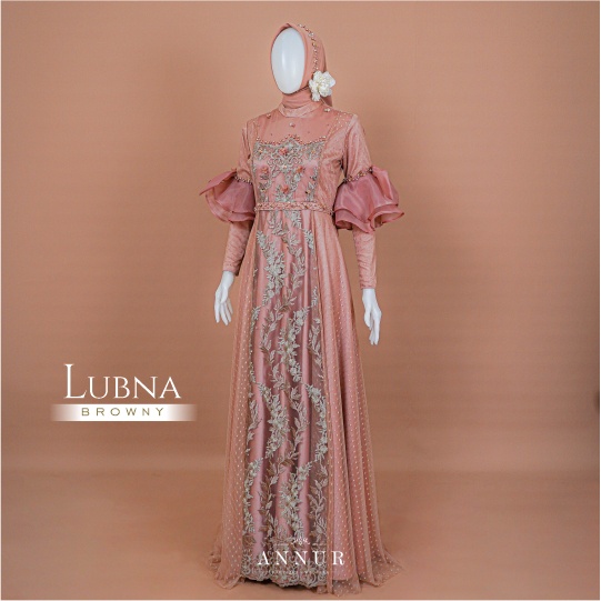 Annur Label Pre Order Lubna Dress cutting pinggang bordir dress maternity prewedding payet