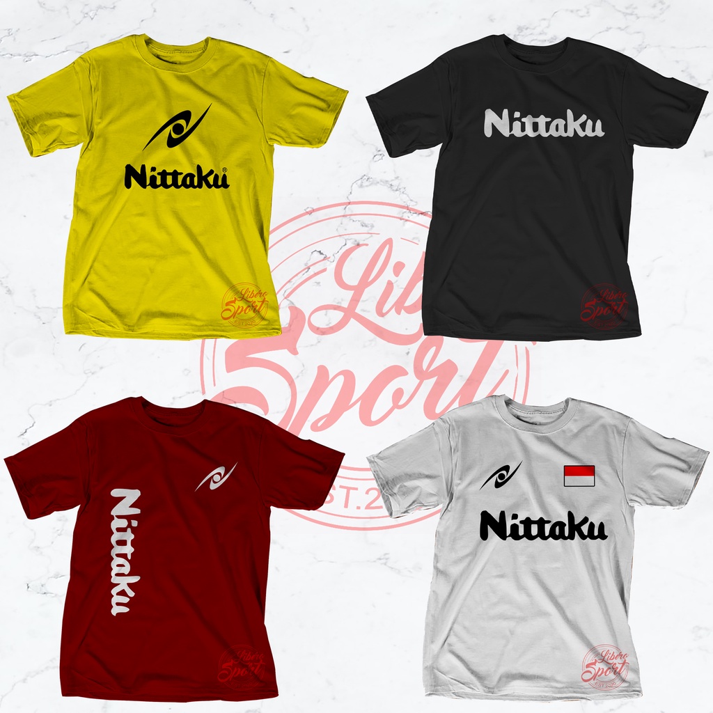 Kaos Tshirt Baju Combed 30S Distro pingpong tenis meja nittaku kaos custom pria wanita