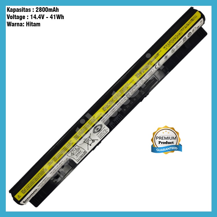 Baterai Ori Lenovo G40 G400s G40-30 G40-45 G500s G40-80 S410P Z40-70 Z40-80 L12M4E01 L12L4E01