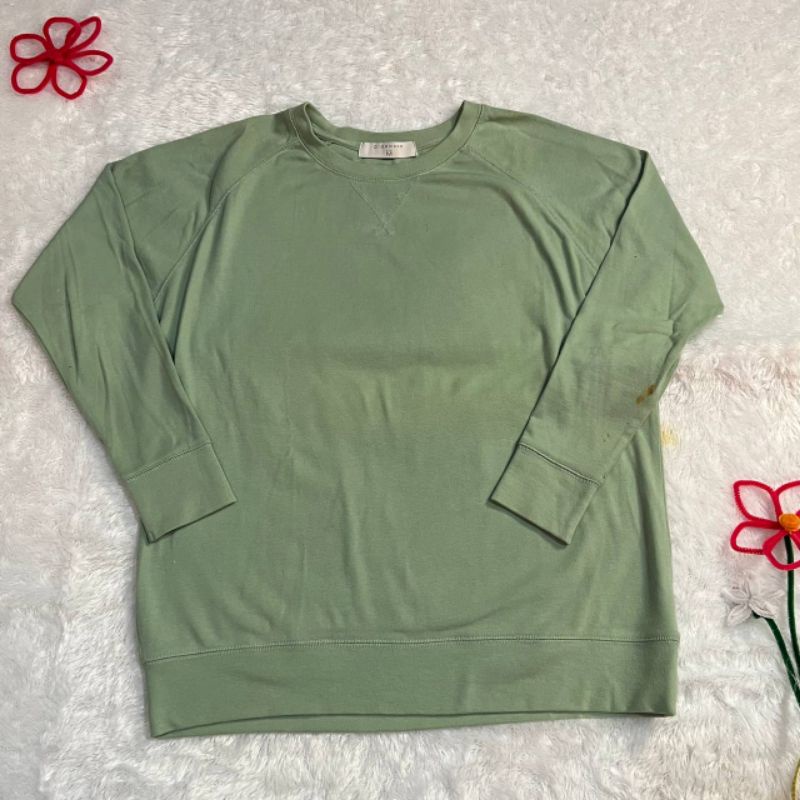 Sweater Giordano oversize sage green