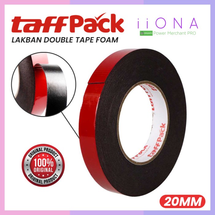 

Double Tape Foam Tape Lakban Serba Guna 10 Meter Ukuran 10Mm 20Mm