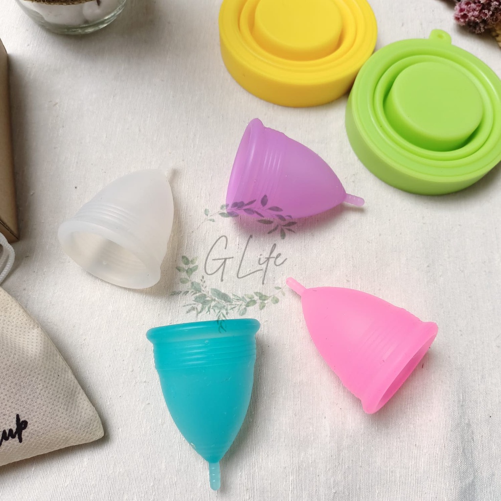 (PAKET HEMAT) GLife Menstrual Cup dan Sterilisasi Menstrual Cup Pengganti Pembalut/Tampon