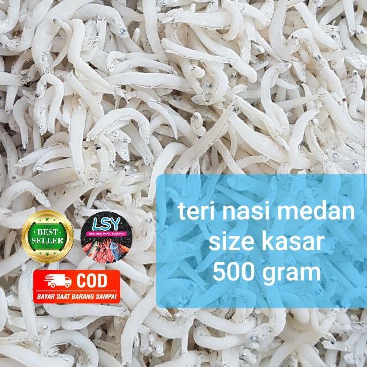 

Produk terbaru ikan asin Teri nasi medan super/ tn putih / size jumbo 500gr