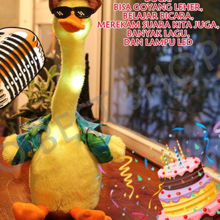 ➱ [TOKO BEST SHOP]Dancing Duck Bebek/Mainan boneka Bebek Duck Goyang Gerak Joget Joged Menari Bentuk