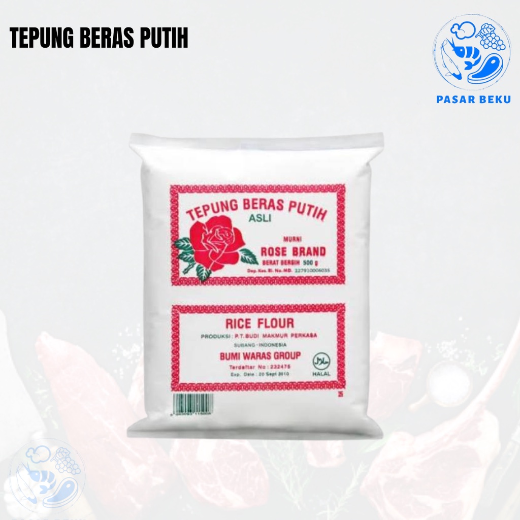 

Tepung Beras Putih Rose Brand 500gr Pasar Beku Padang