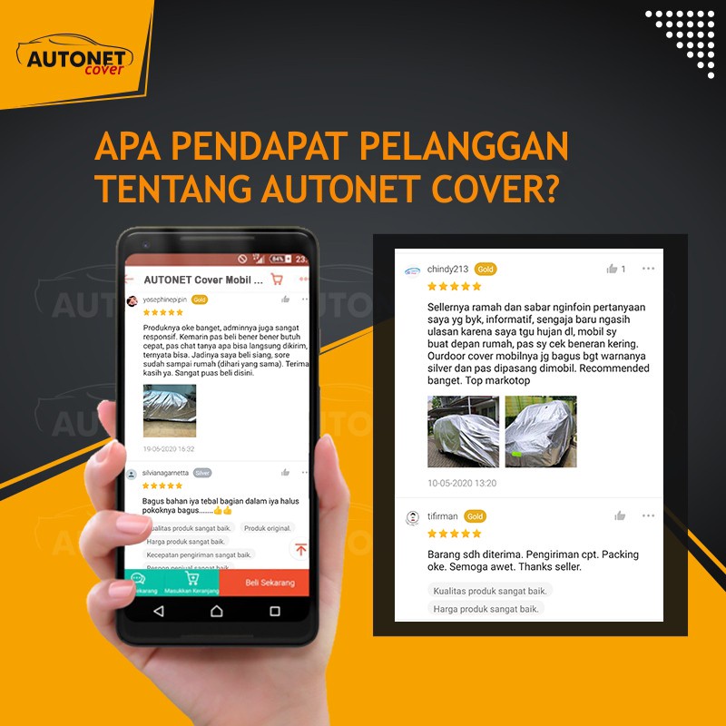 Cover Sarung Mobil 3 Lapis Layer Metalic Extream Full Outdoor AUTONET