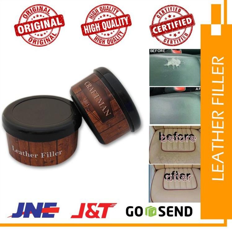 ☂ Dempul Kulit Servis Jok Sepatu Tas Sofa Leather Filler Repair Kit - Craftman1981 ✮