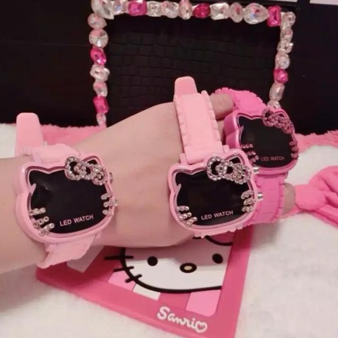 Jam tangan anak hello kitty Led