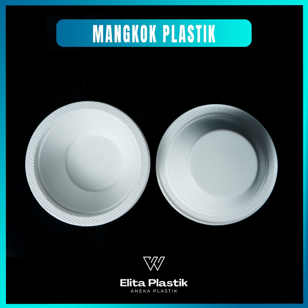 Jual Mangkok Plastik Putih M5 Uk 5 Kecil M6 Uk 6 Sedang Mangkok M7