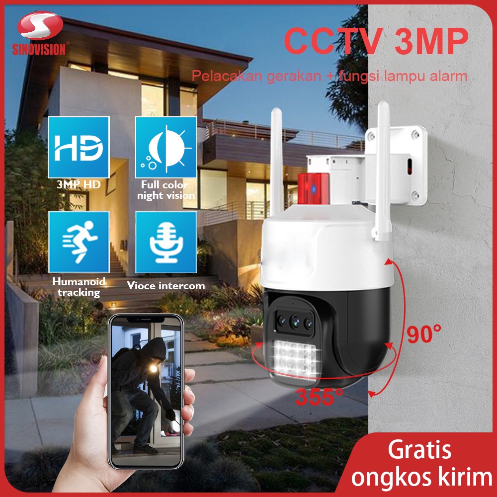 SINOVISION PTZ14 355 ° cctv wifi wifi luar ruangan 3MP IP66 kamera kamera PTZ tahan air cctv kamera cctv outdoor camera cctv