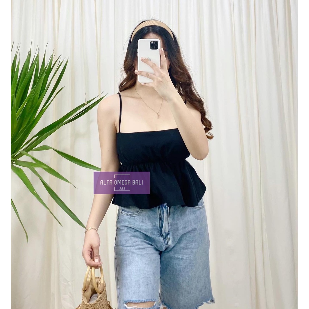 Tang Top Rampel Daleman Wanita Terbaru Baju Atasan Wanita Blouse Lengan Pendek Blouse